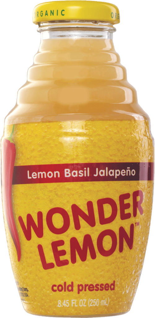 Wonder Lemon Lemon Basil Jalapeno 100% organic cold-pressed juice