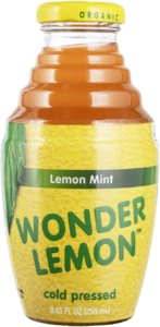 Wonder Lemon Lemon Mint 100% organic cold-pressed juice