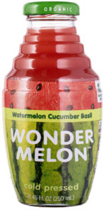 Wonder Melon Watermelon Cucumber Basil 100% organic cold-pressed juice