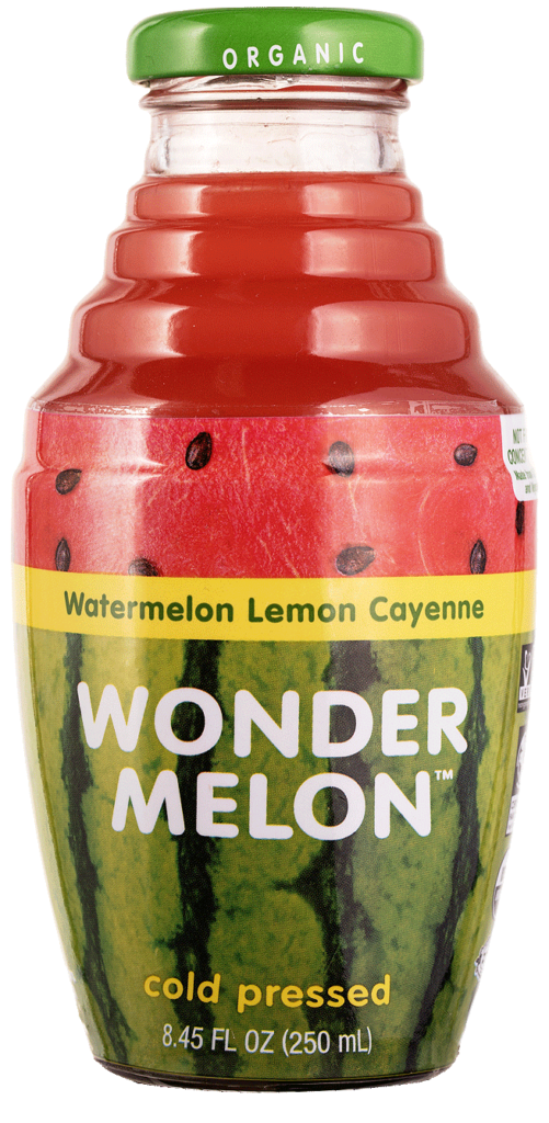Wonder Melon Watermelon Lemon Cayenne 100% organic cold-pressed juice
