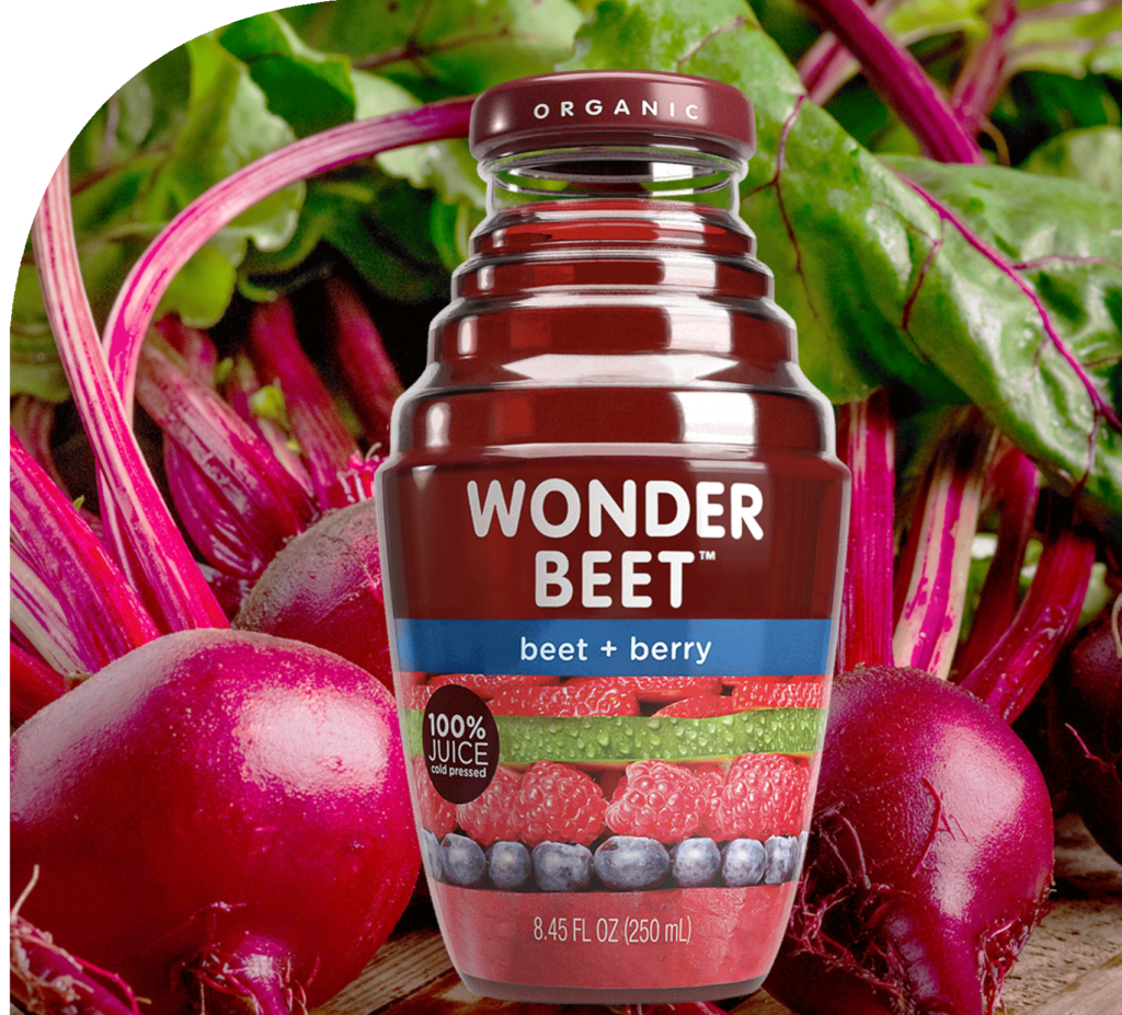 Wonder Beet home page feature image with beets