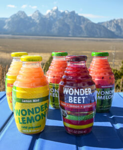 Four products in sunny mountains image