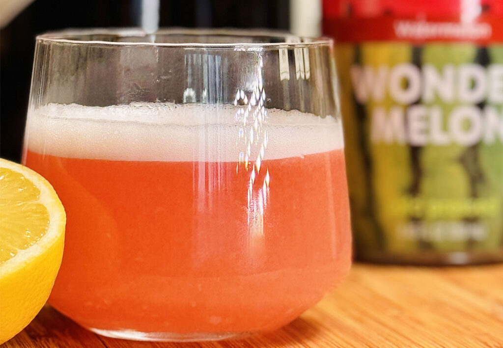 wonder melon gin fizz image